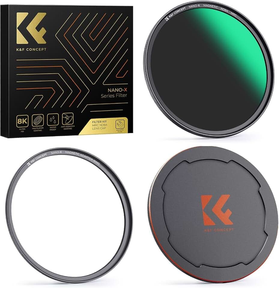K&F CONCEPT A1 49mm ND Filter Graufilter ND64 (6 Stop) Magnetisches
