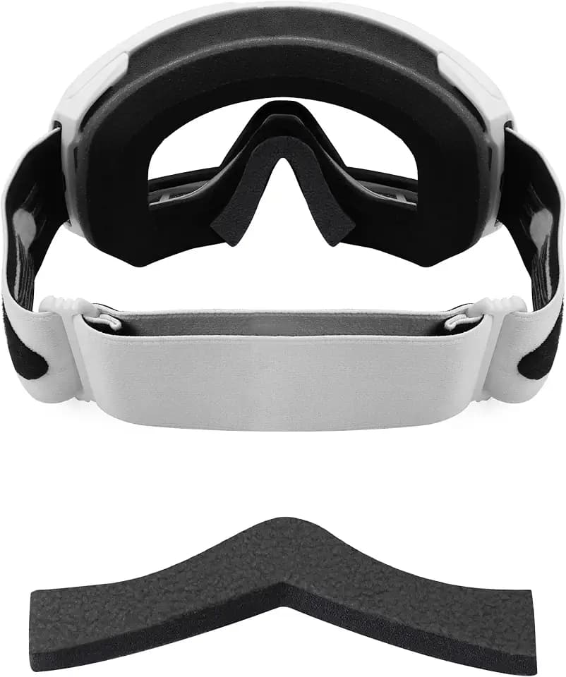 Standard Fit Anti-fog Replacement Sponge Nose Pads Pieces for Oakley Line Miner L OO7070 Snow Goggle - Black