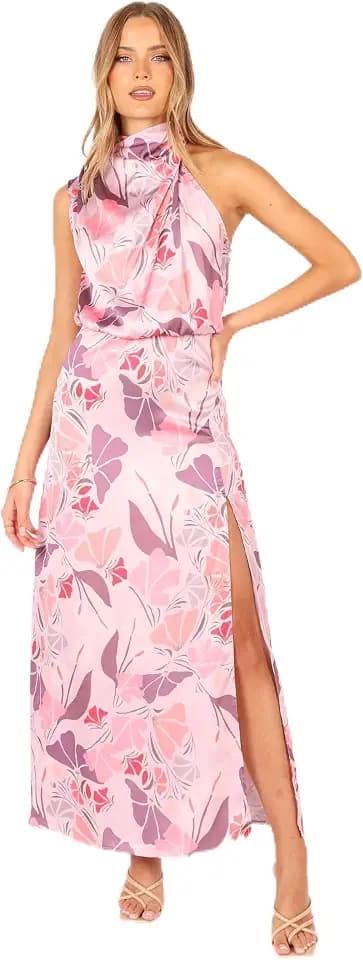 Petal & Pup Women's Amelia Halterneck Maxi Dress