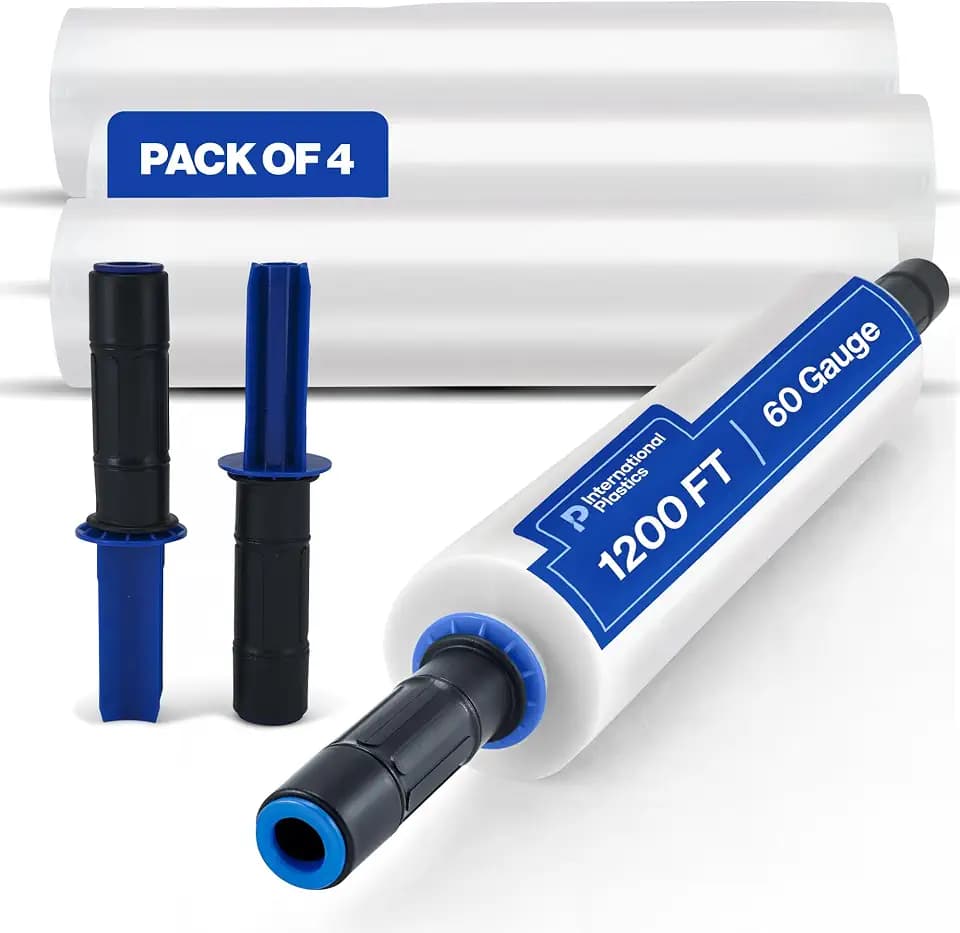 International Plastics Co. 15" Stretch Film Wrap with Extended Handles
