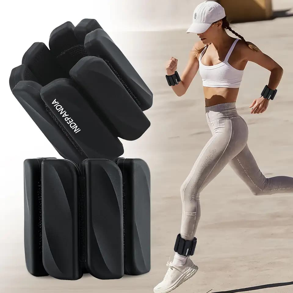 Ankle Wrist Weights for Women 2lbs/4lbs Pairs Adjustable Silicone Weights