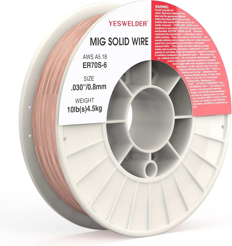 YESWELDER MIG Welding Wire, ER70S-6 Solid Carbon Steel