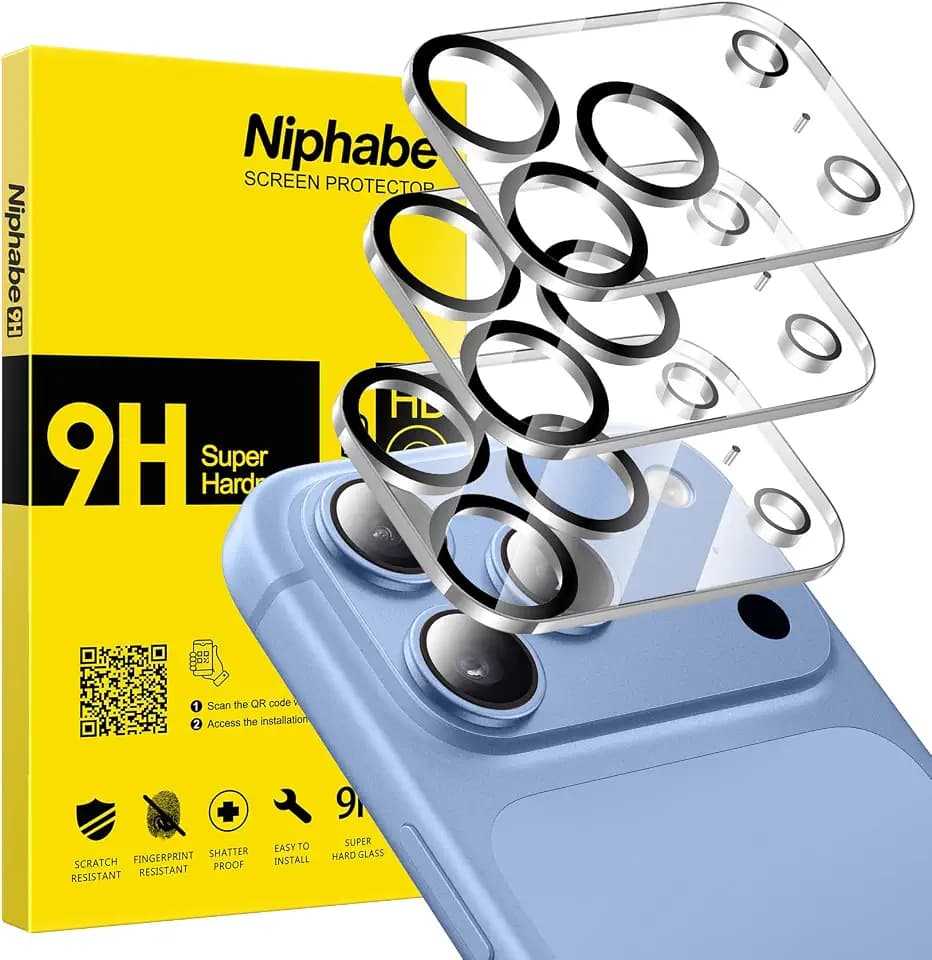 3 Stück für iPhone 18 Pro Max Kameraschutz, Klar