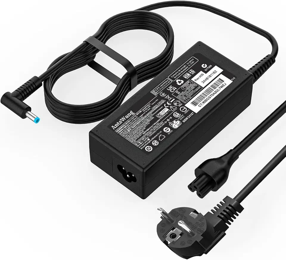 65W Netzteil für Pavilion x360 14 15 17, Envy 13 15 X360, Elitebook 840 G5, ProBook Chromebook Stream Series, Spectre 710412-001 19.5V 3.33A Blue Tip Laptop Ladekabel