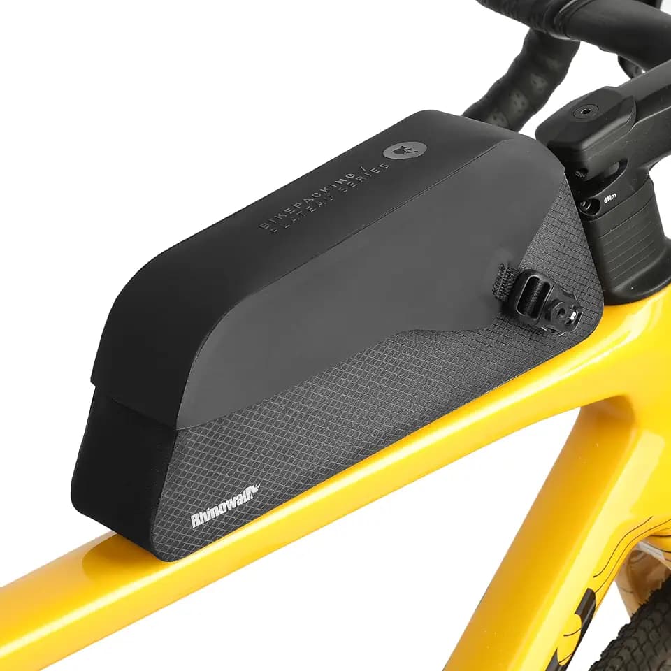 Rhinowalk Waterproof Top Tube Bike Bag 1.3L, IPX4 Slim Pack