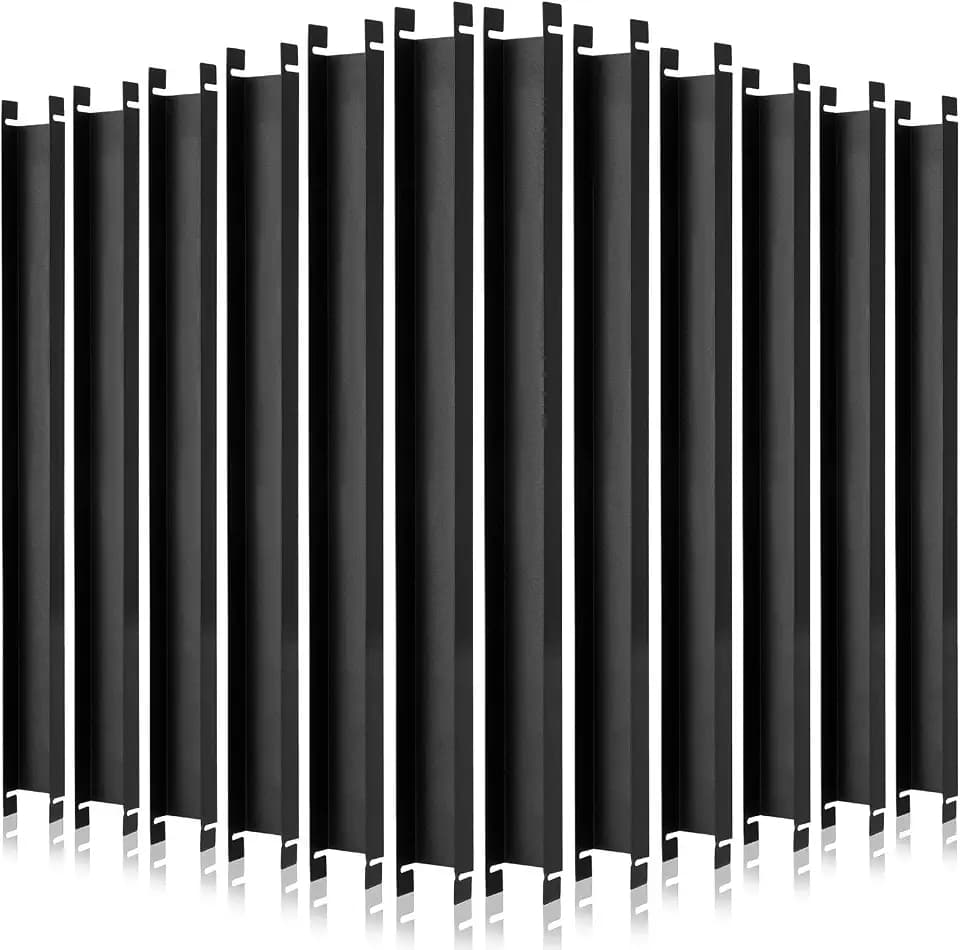 Peryiter 12 Pcs Front to Back File Rails Hanging Bar Stainless Steel