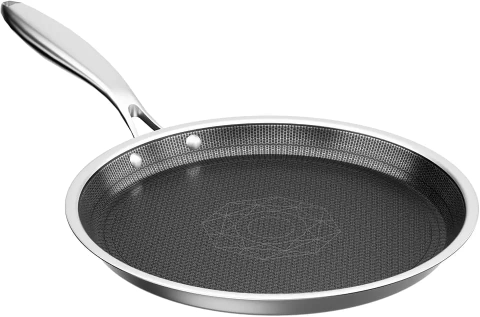 COOKER KING 11-inch Non-Stick Griddle, Crepe Pan for Pancakes, Tortillas