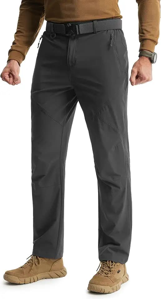 Libin Mens Hiking Pants Quick Dry Stretchy Travel Pants