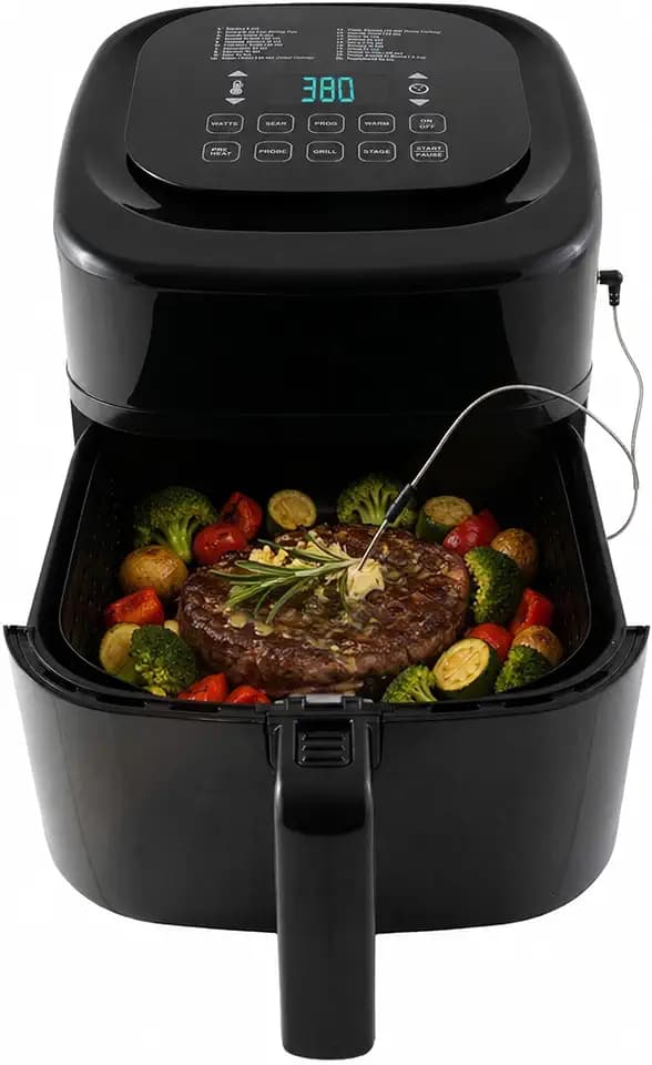 Nuwave Brio 6QT Air Fryer, Removable Divider, 10-in-1, 50°F–400°F, 37016V03