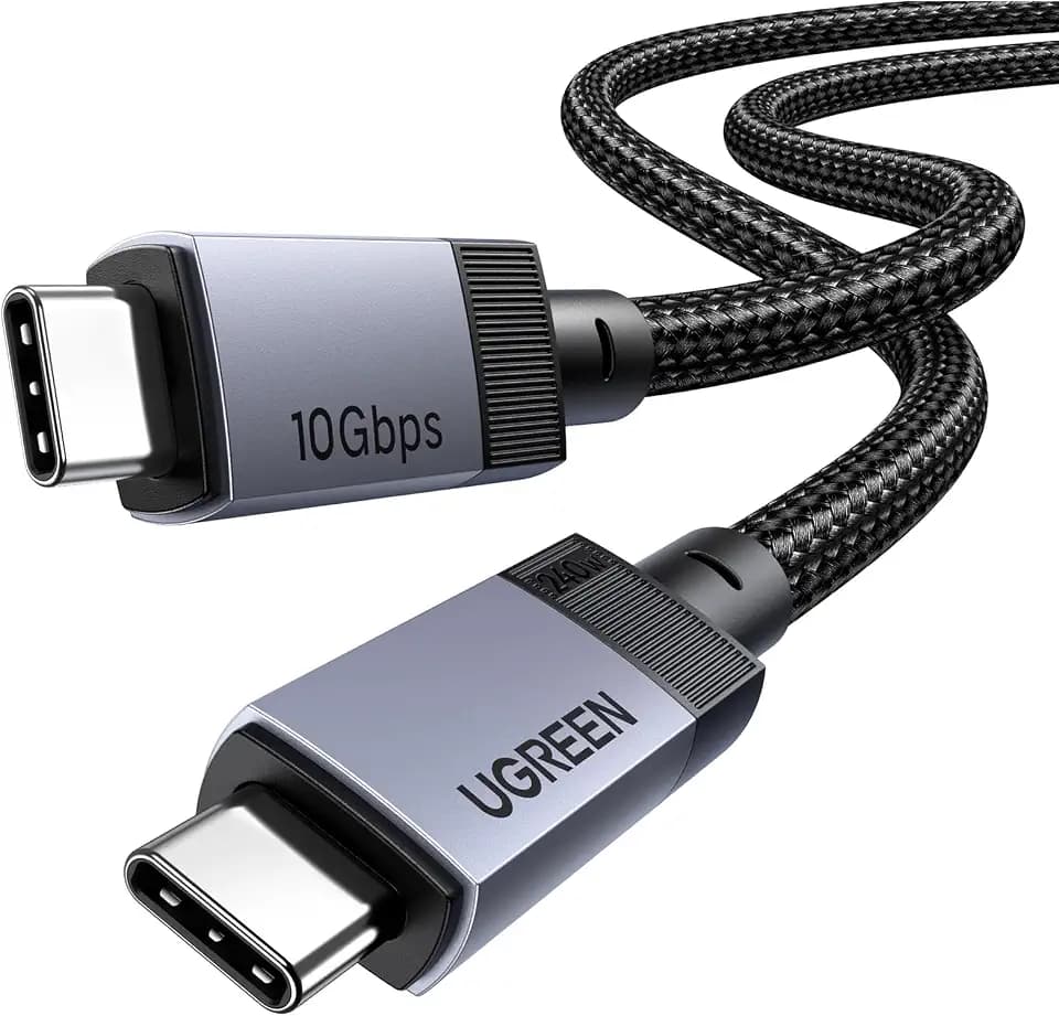 UGREEN 10 Gbps 2M USB‑C Kabel mit 240 W Schnellladen, 4K Videoübertragung