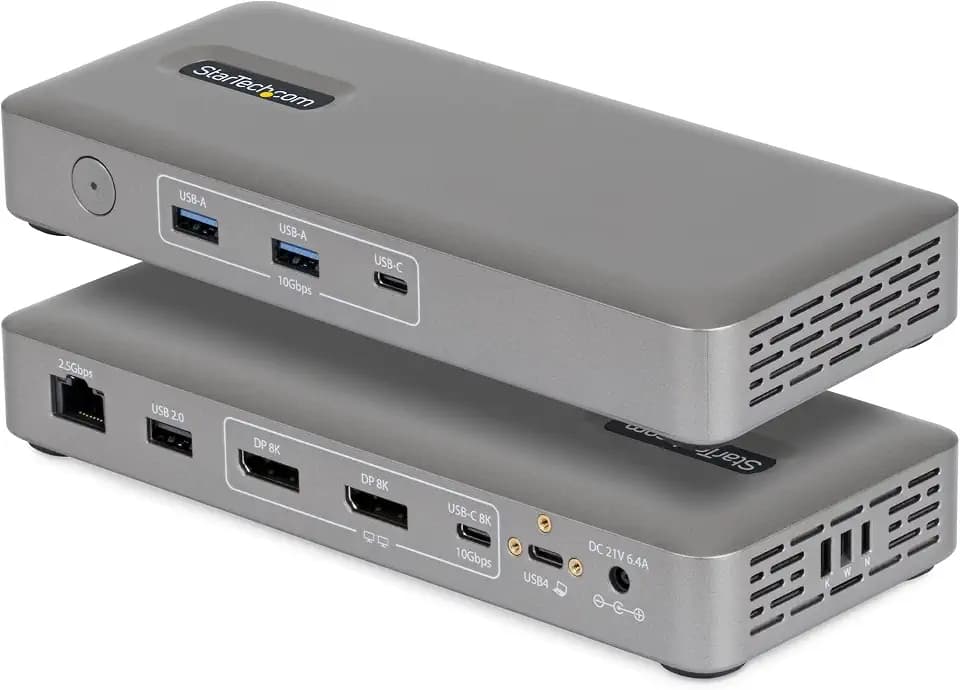 StarTech USB4 Universelle Dockingstation, Dual 4K 144Hz oder 8K 60Hz DP