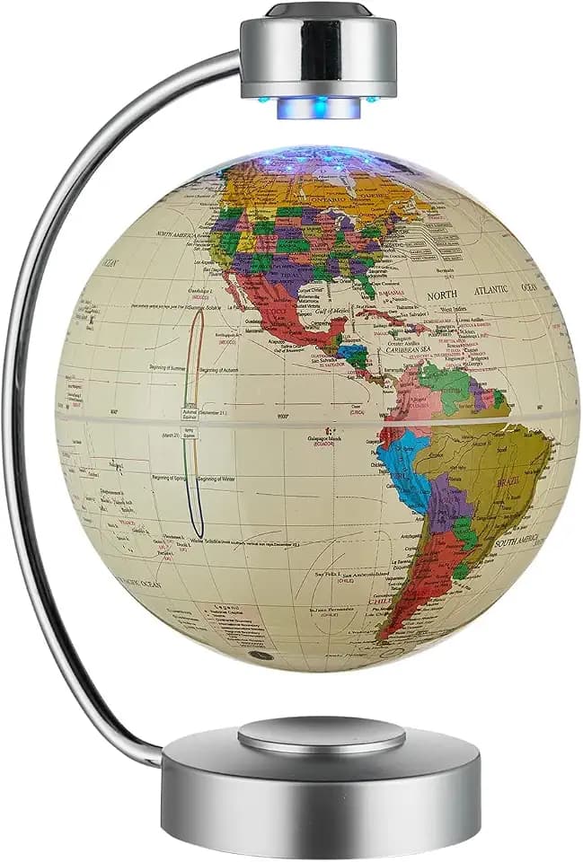 8" Magnetic Levitating Floating Globe with Touch Control LED
