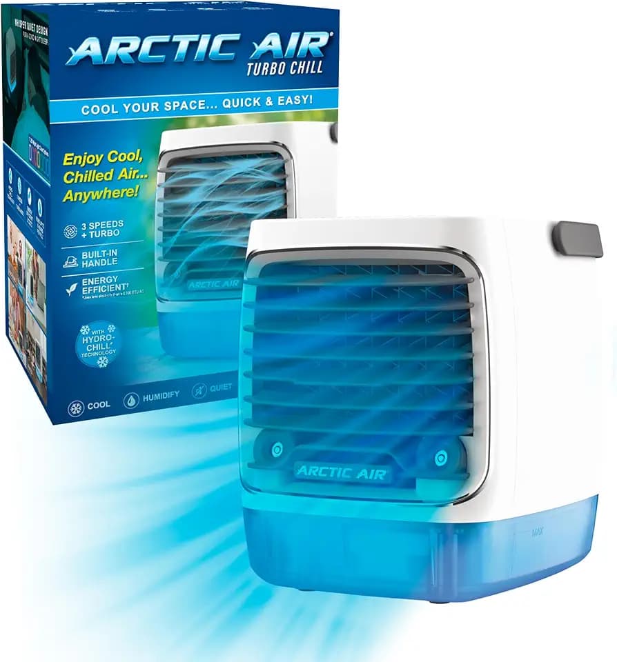 Arctic Air Turbo Chill Evaporative Air Cooler, Swamp Cooler, 4 Speed
