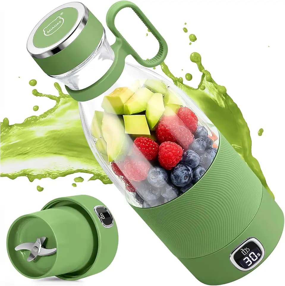 350ml Portable Blender,Personal Size Blenders, Shakes & Smoothies-Green