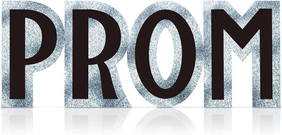 Thyle 7.1 ft Graduation Prom Letters Cardboard Cutout Stand-up Graduation Party Decoration Life-Size Sparkling Nights Backdrop Photo Props Standup for Prom Theme Nights Awards Dance Supplies