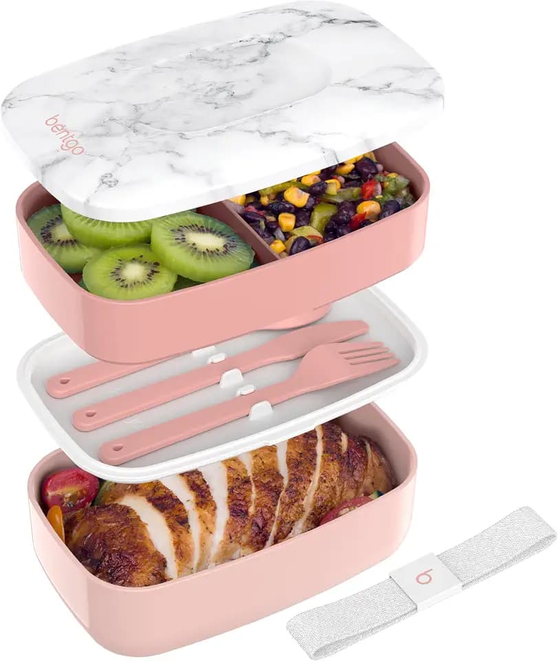 Bentgo Classic Stackable 3-Compartment Adult Bento-Style Lunch Box