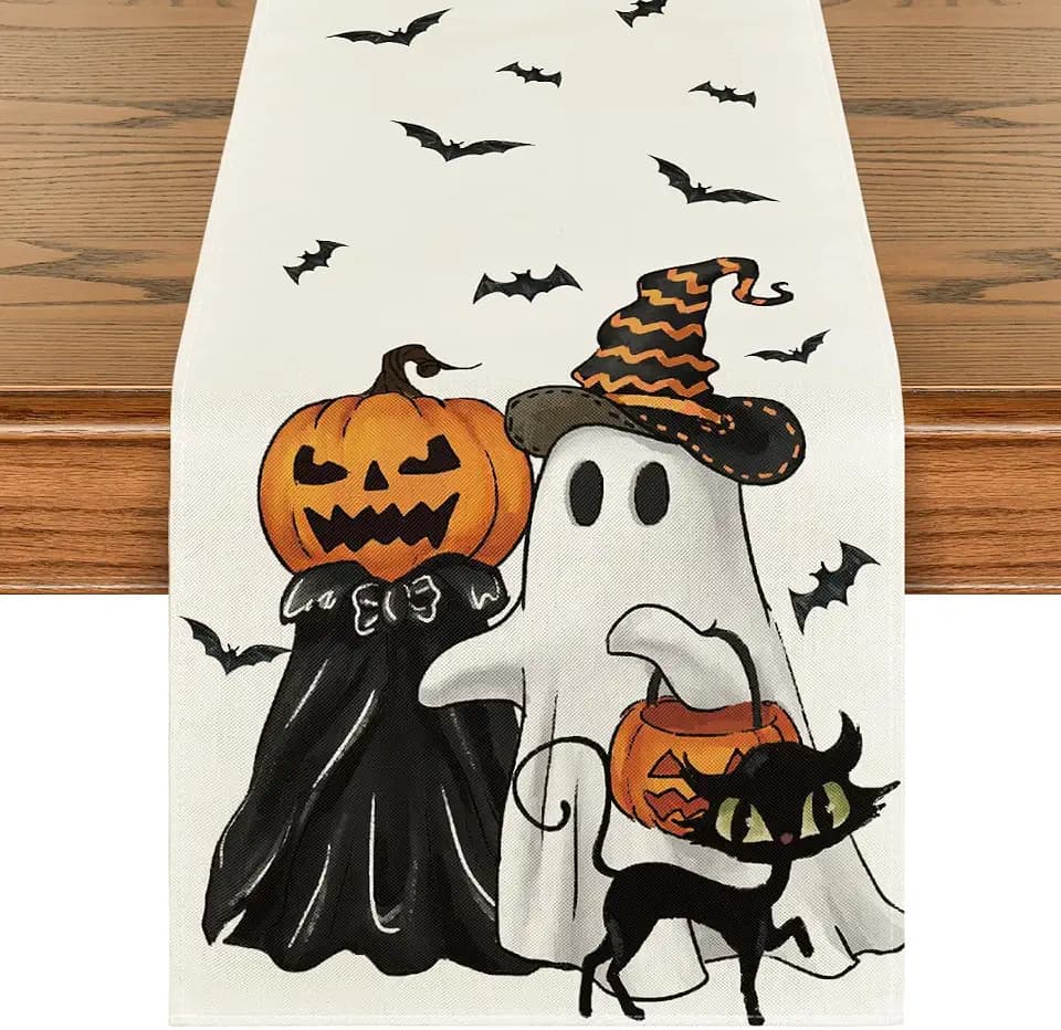 Artoid Mode 210 GSM Halloween Table Runner Home Party Decor 13x60 Inch