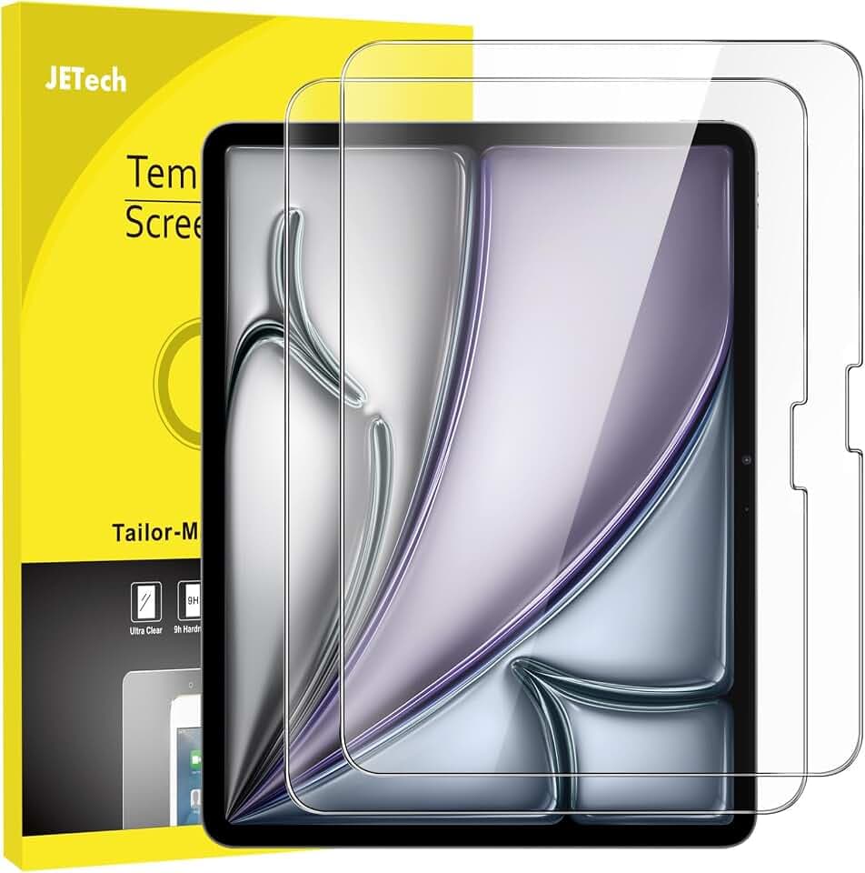 JETech Schutzfolie für iPad Air 13" M4/M3/M2, 2 Stück