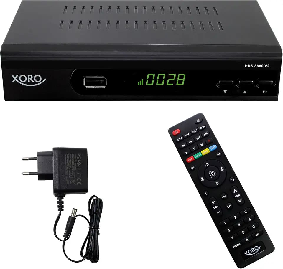 XORO HRS 8660 V2 HD Satellitenreceiver mit Aufnahmefunktion