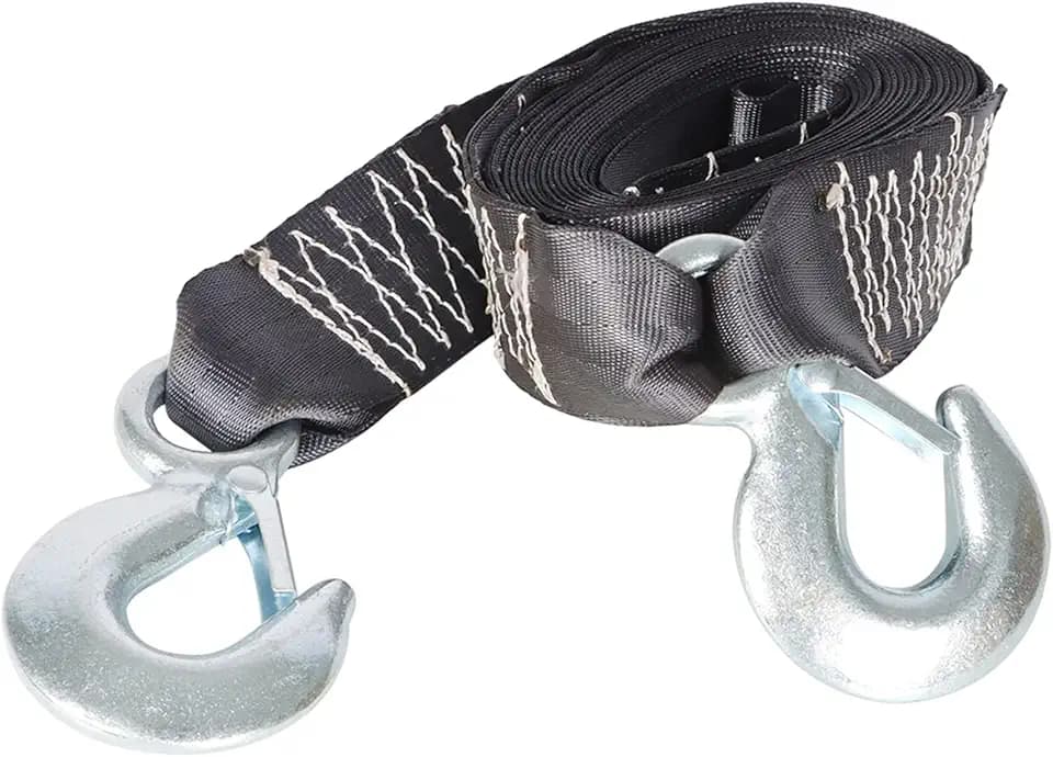labwork 2 Inch x 20 Feet Boat Trailer Winch Strap Double Hook 9642019