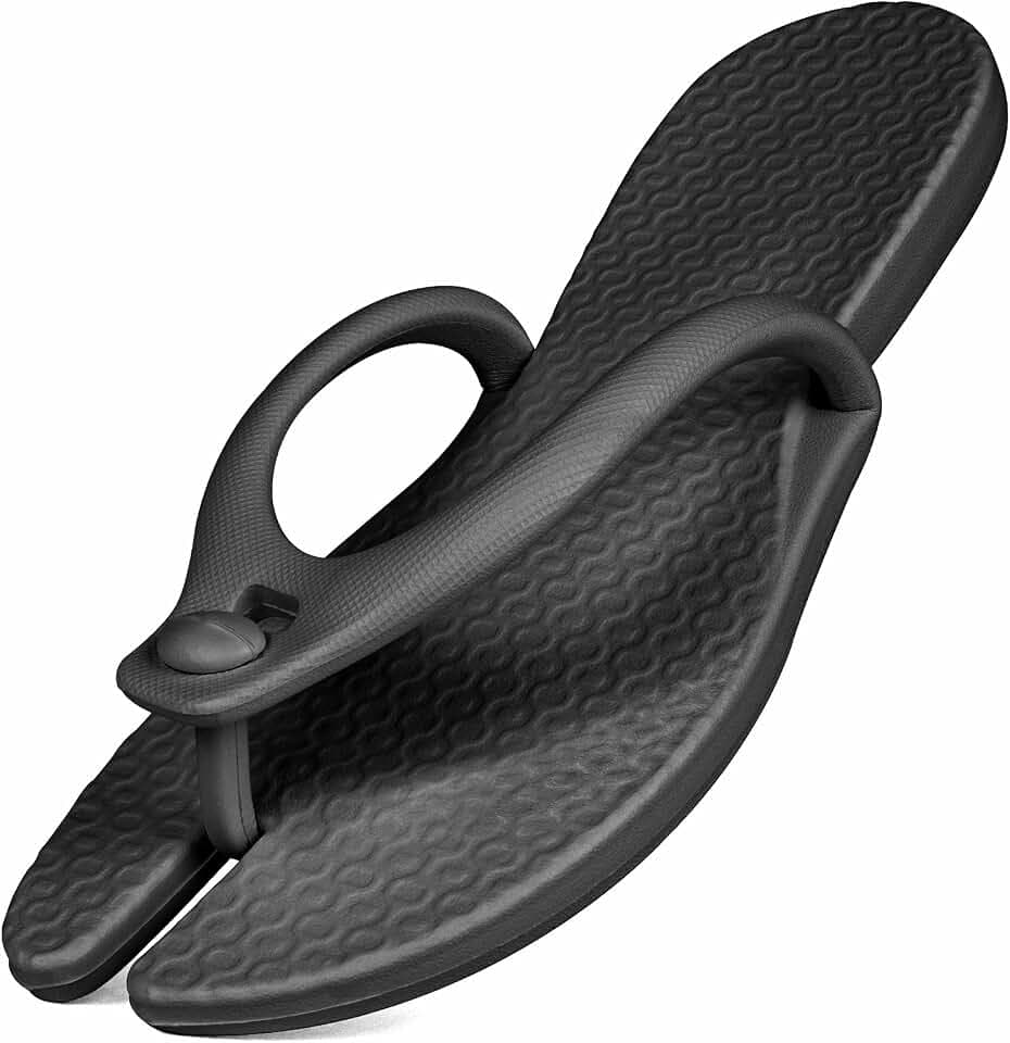 Foldable Flip-Flop Travel Slippers Shower Shoes Slides Summer Camp Sandals Soft Comfy Non-Slip Quick Dry House Bathroom Gym Spa Pool Sandals Beach