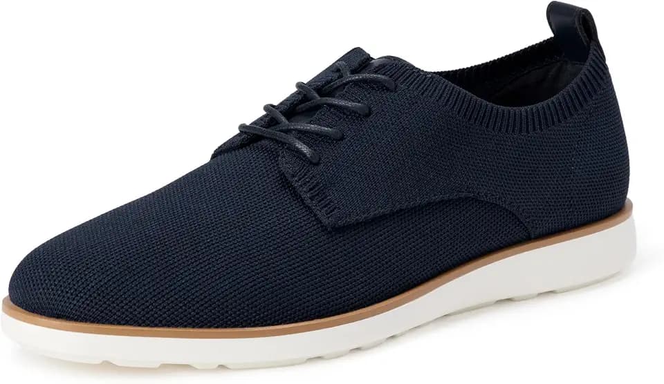 Amazon Essentials Men's Derby Knit Dress Sneakers with Foam Insole