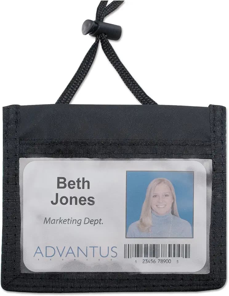 AVT75452 - Advantus Horizontal ID/Convention Neck Pouch