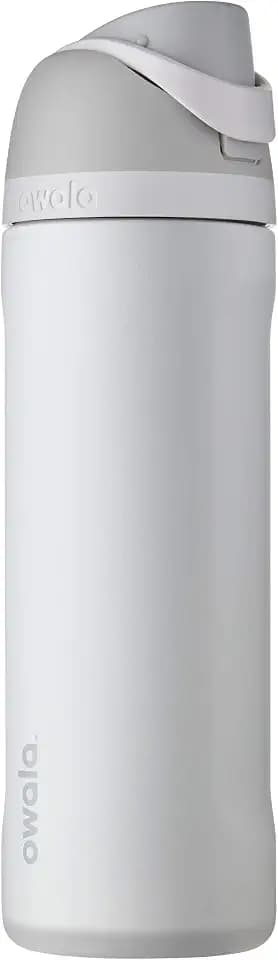 Owala FreeSip Stainless Steel Water Bottle 24 oz Shy Marshmallow