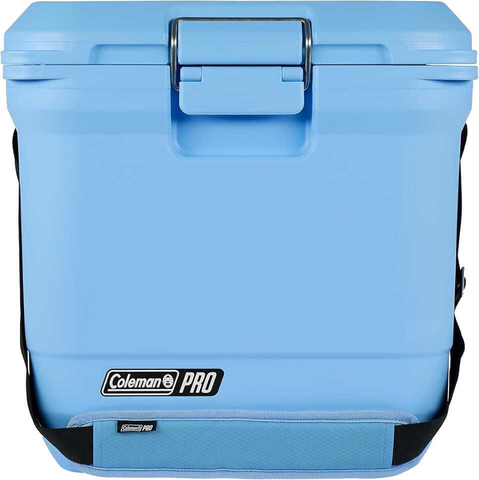 Coleman PRO Hochleistungs-Kühlbox | 24L - 52L Fassungsvermögen | Hält EIS bis zu 5 Tage lang | Vollschaumisolierung | Große, tragbare Eisbox für den harten Einsatz im Freien & auf Baustellen