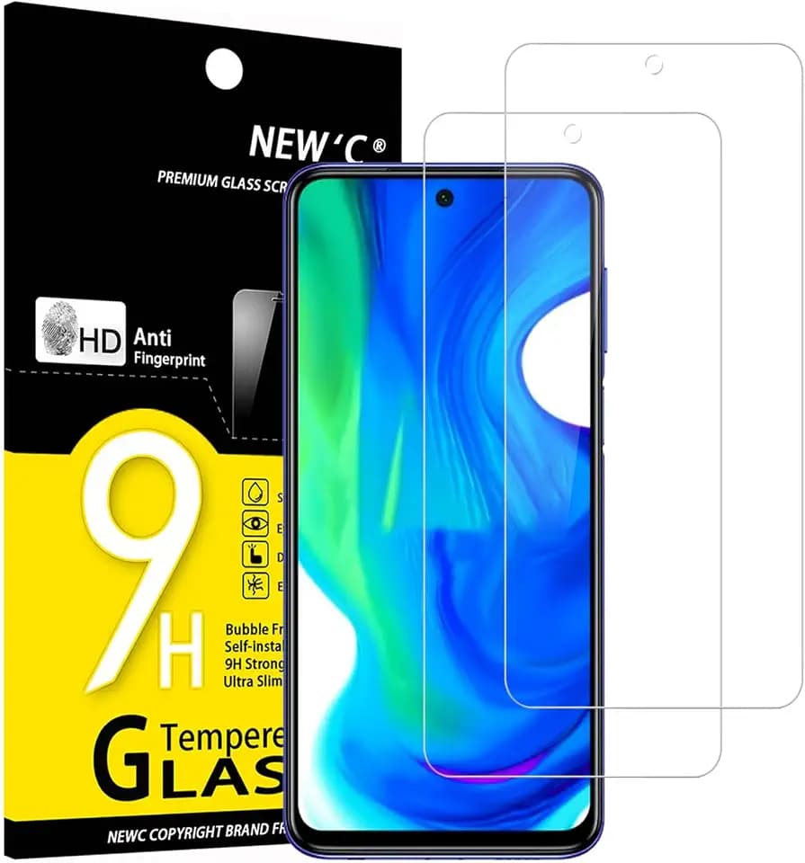 NEW'C Schutzfolie für Xiaomi Poco M2 Pro für Panzerglas