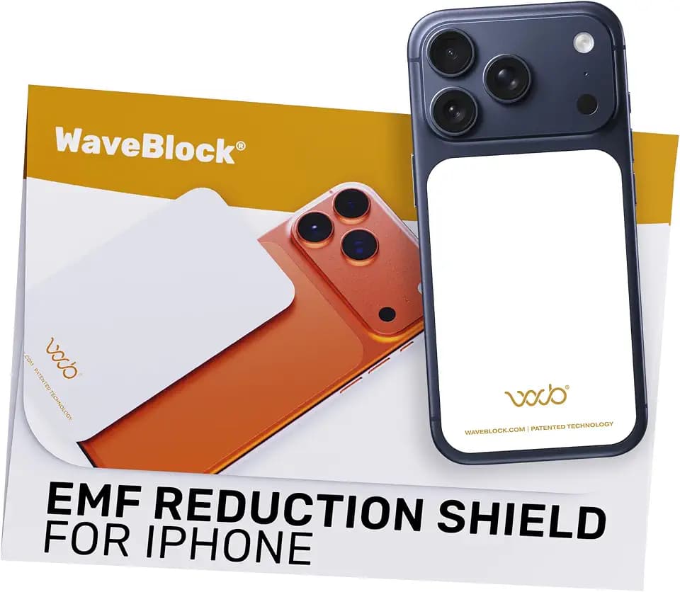 WAVEBLOCK EMF Blocker Sticker for iPhone 17 Pro White
