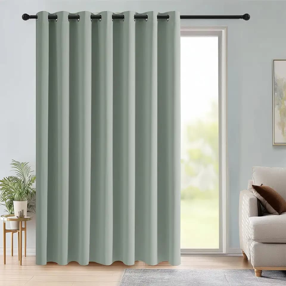 RYB HOME Blackout Curtain for Sliding Glass Door, Thermal Insulated