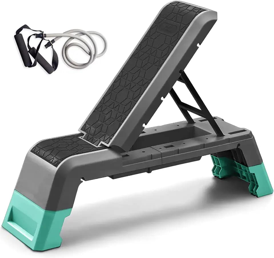 leikefitness Exercise Step Platform, Multifunctional Aerobic Deck