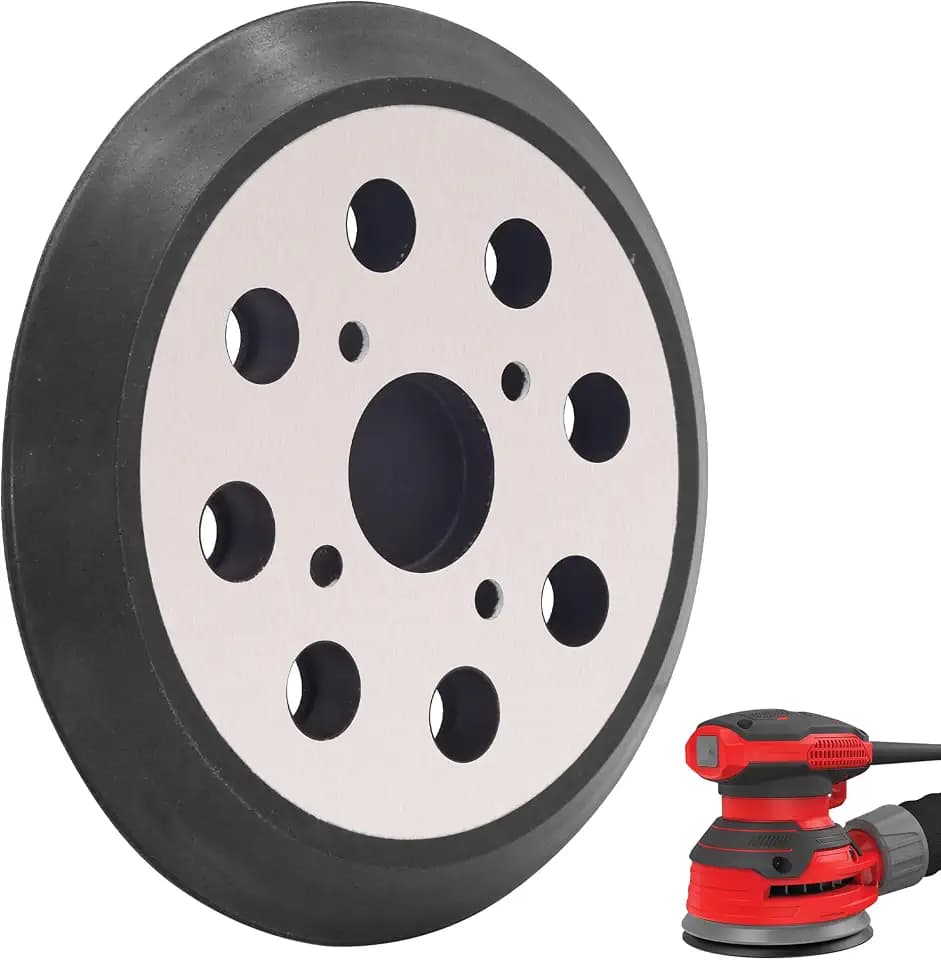 5 Inch 8 Hole Replacement Metal Sander Pad Hook and Loop Sander Backing Pad