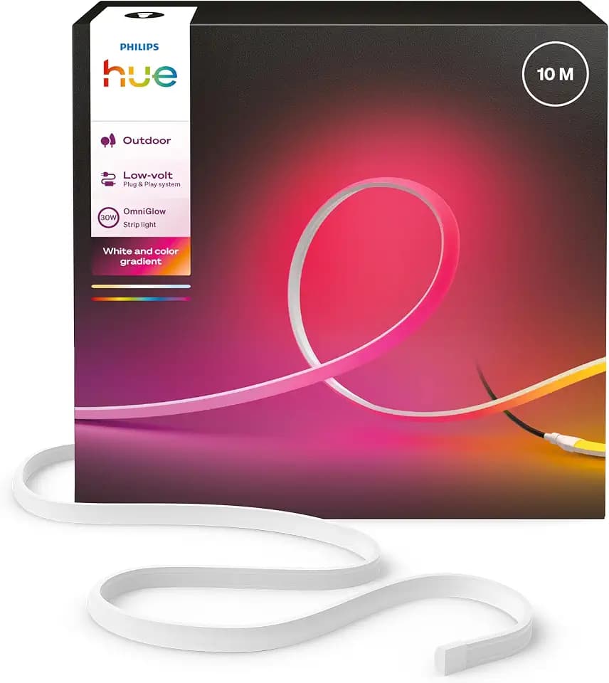 Philips Hue OmniGlow Outdoor LED Lightstrip, 10 m