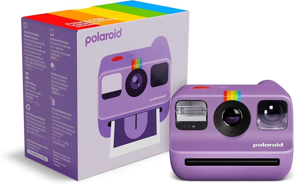 Polaroid Go Generation 2 – Mini-Sofortbildkamera – Lila (9183) – Nur mit Go Film kompatibel