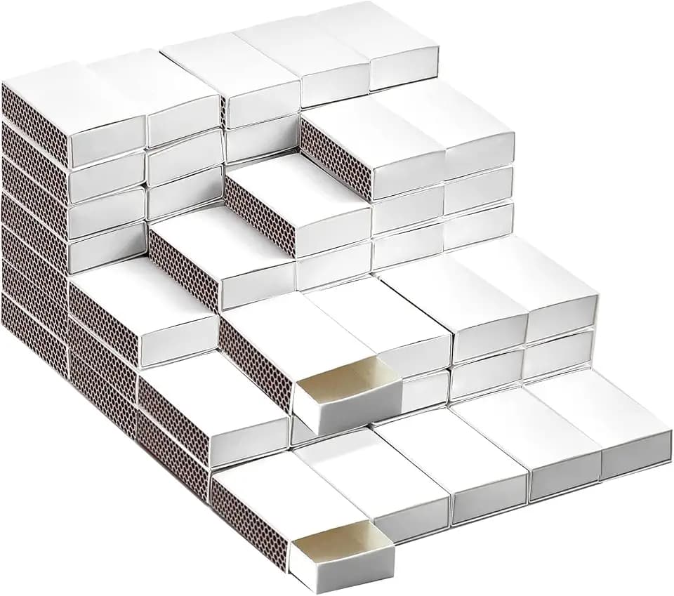 100 PCS Blank Match Boxes Bulk No Matches 2.28x1.41x0.59 DIY Wedding Favor