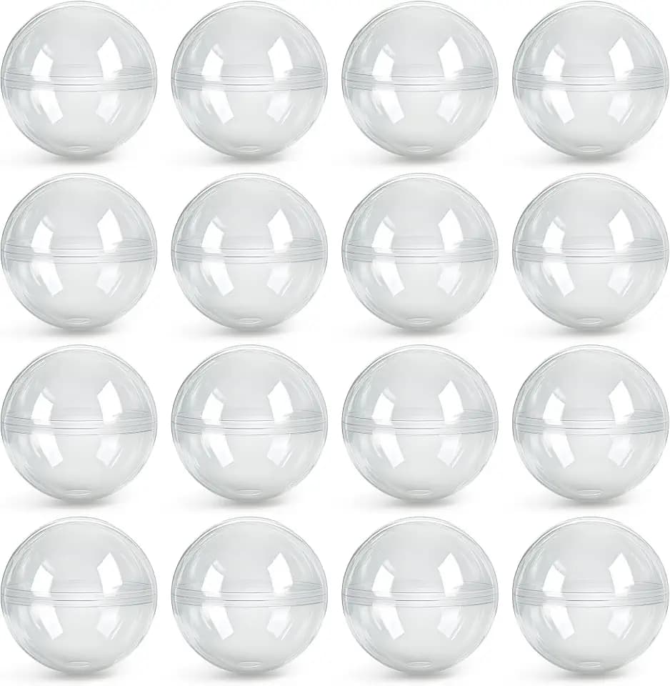 Capsule Vending Machine Translucent 2" Round Capsules Empty - 25 pcs