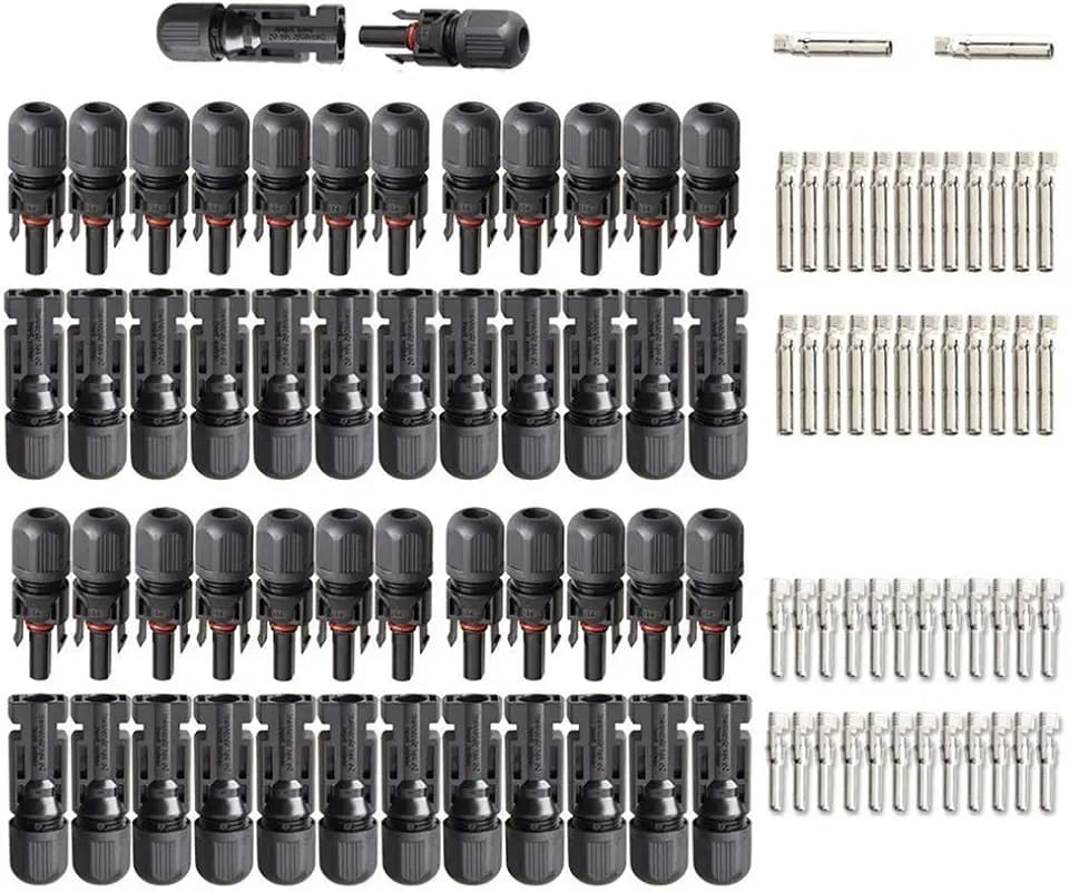 25Pairs / 50PCS Solar Connectors - Male & Female IP67 Waterproof Connector (25 Pairs Solar connectors)