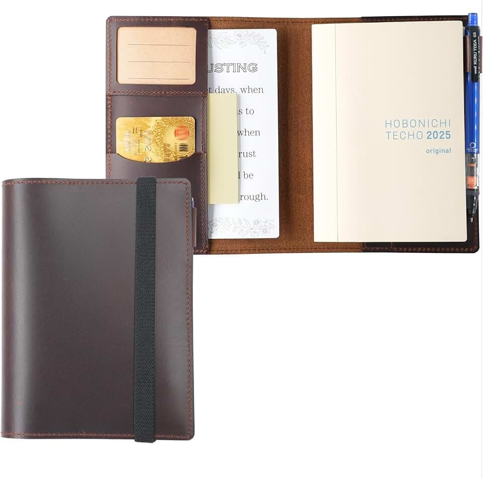 Krozur Hobonichi A6 Cover for Hobonichi Techo Original Planner, Chestnut