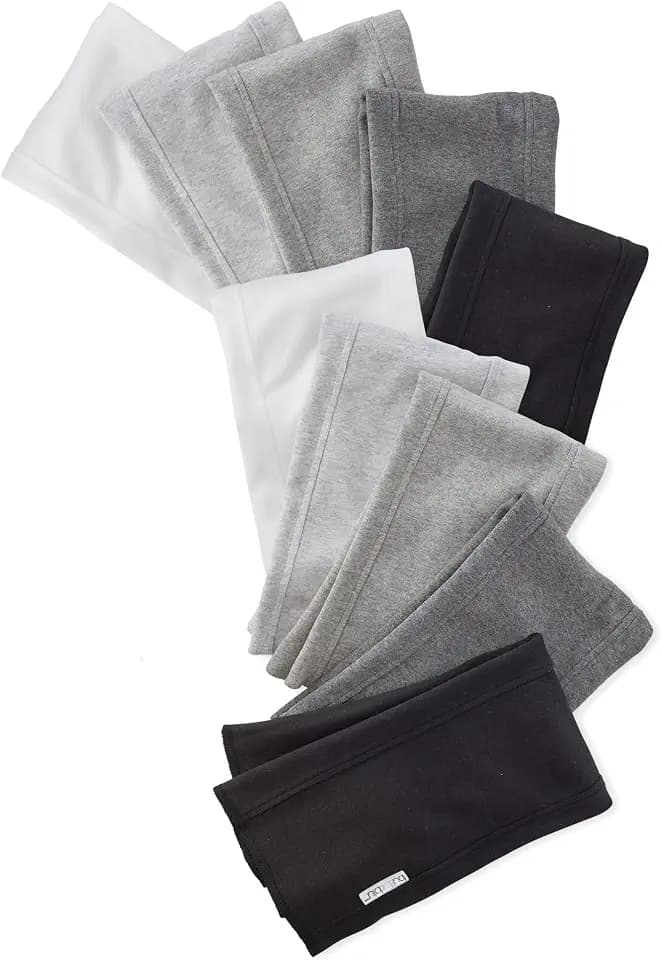 Butterblu Bailey 10-Pack Burp Cloths 100% Organic Cotton Knit for Newborn & Baby Boys & Girls, Stone Ombre Rainbow, One Size