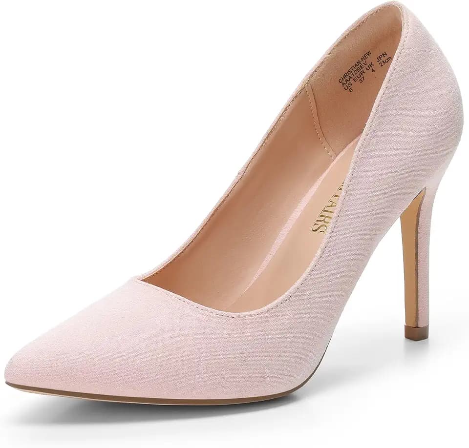 DREAM PAIRS Women's Closed Pointed Toe High Heels