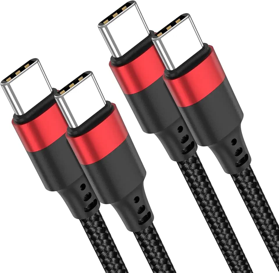 USB C to USB C Cable 3FT, 2 Pack PD 60W/3A Type C to C Fast Charging Cord