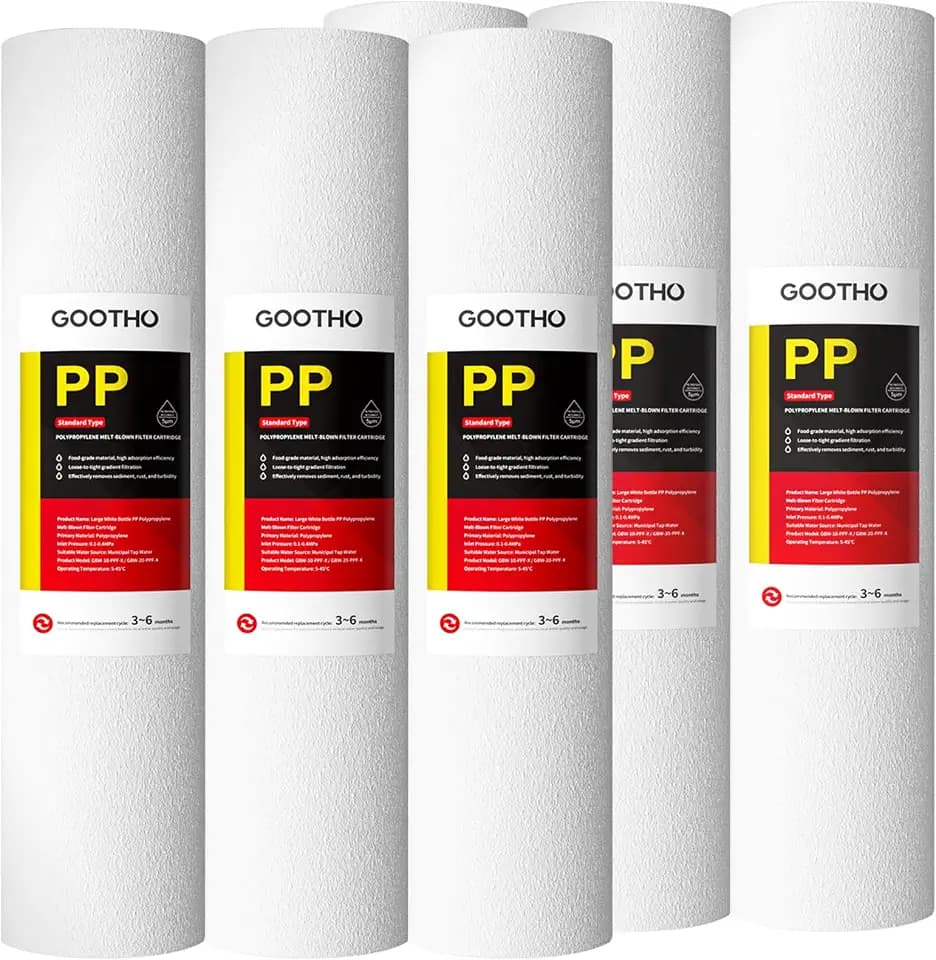 20" x 4.5" -5 Micron Whole House Sediment Filter Cartridge (6-Pack)