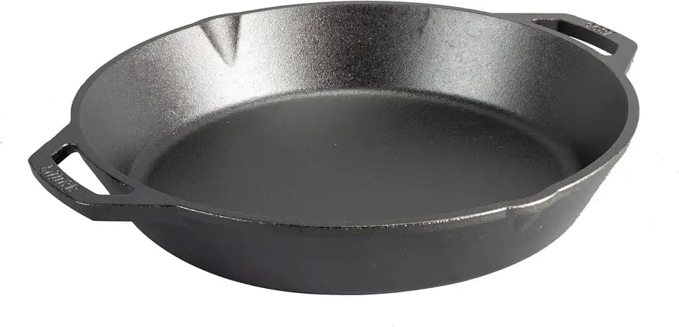 Lodge Pre-Seasoned Cast Iron Dual Handle Pan, PFAS-Free, 13.25 Inches