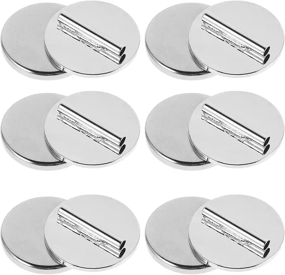 6pc Magnetic Pin Backs, Brooch Converter and Magnetic Brooch Holder for Clothing, Scarf, Shawl and Lapel Pins