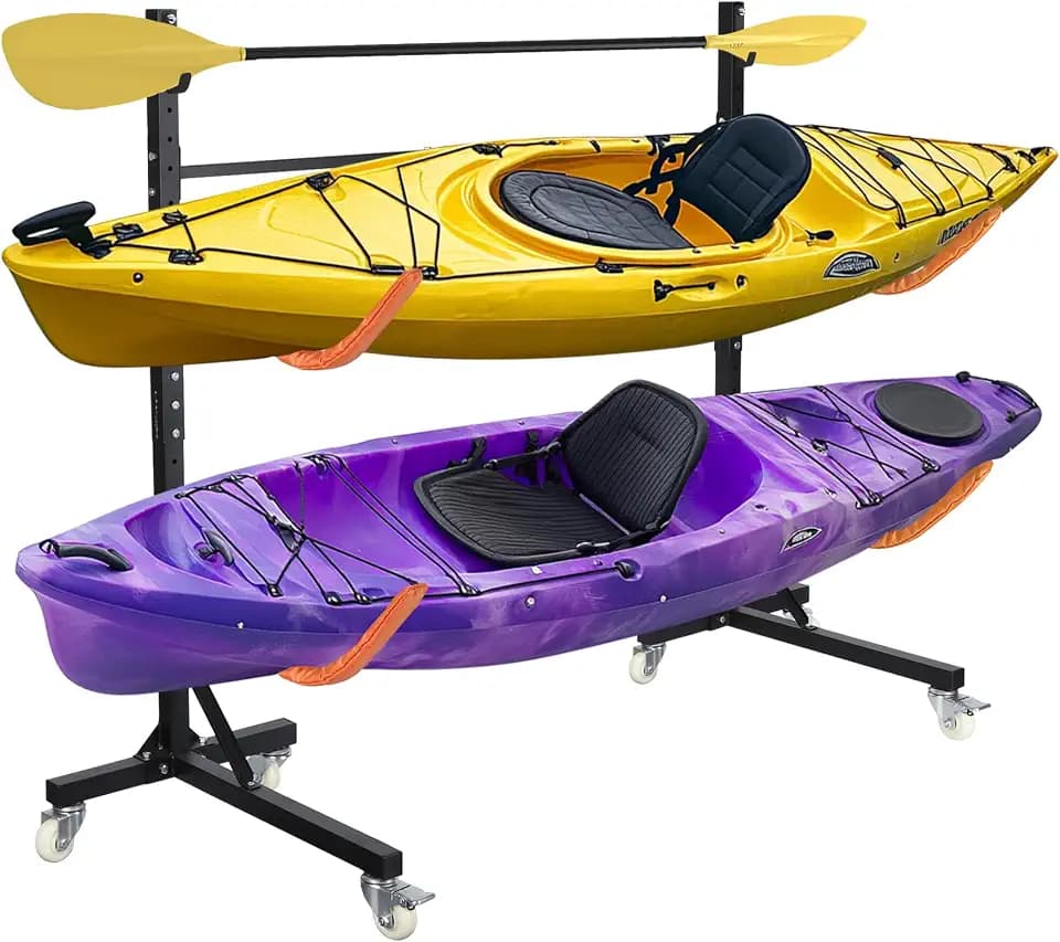 Freestanding Kayak Storage Rack 2 Kayaks/4 Kayaks