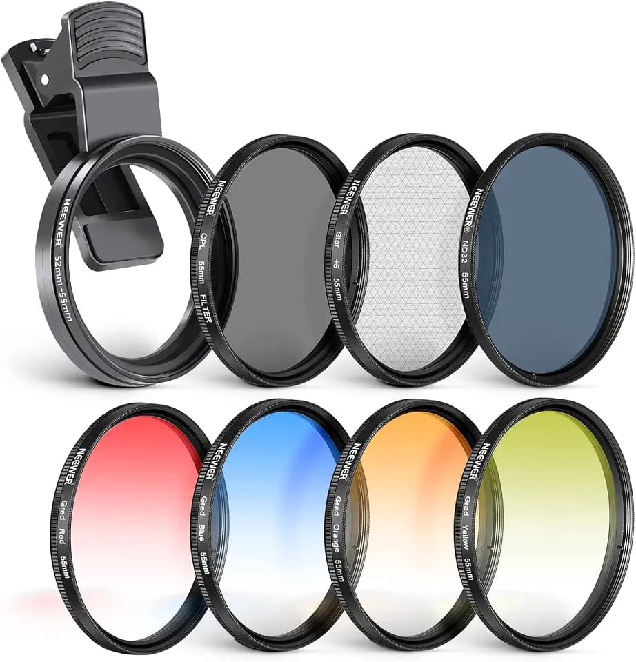 NEEWER 55mm ND + CPL + Stern + 4 Farbverlauf Filter Set