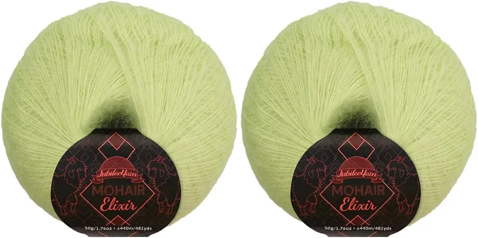JubileeYarn Mohair Elixir Yarn - Absinthe - 2 Balls