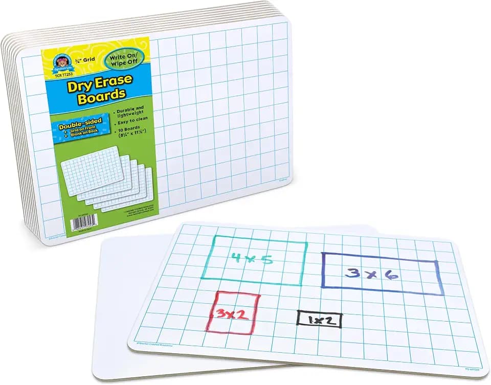 Teacher Created Resources Math Grid Dry Erase Boards (TCR77253)